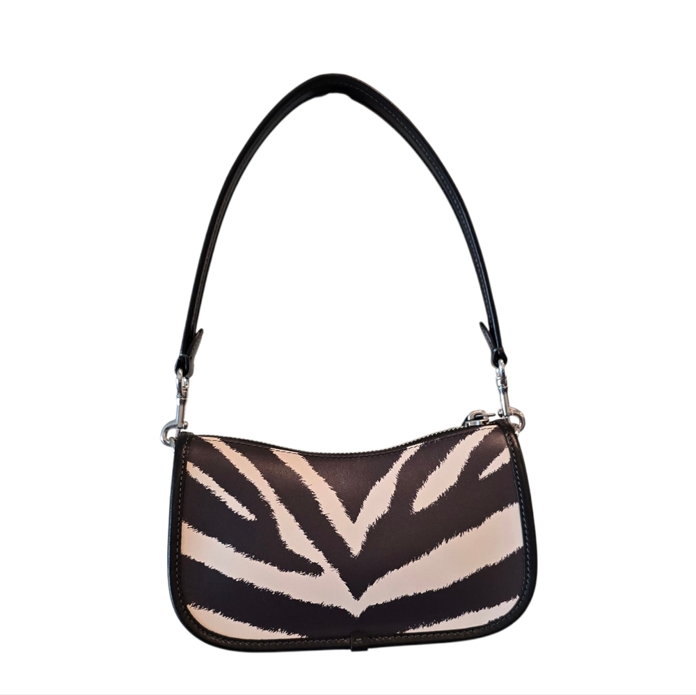 NWT COACH Swinger Zebra Animal Print Mini Bag 20 - Picture 2 of 13